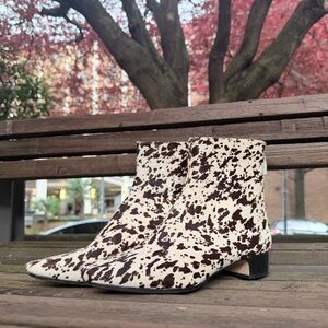 J.Crew "Roxie" Ankle Boot — Cow / Animal Print — Women's US 9